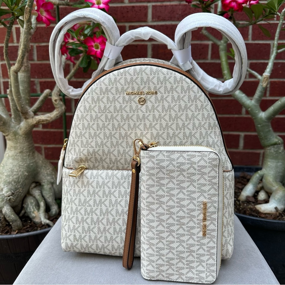 Michael Kors backpack and wallet